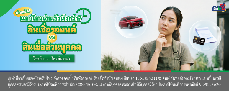 สินเชื่อรถยนต์ เงินให้ใจ